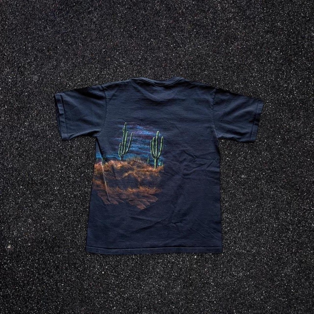 Vintage Hazelwood Sedona Arizona Wild Horse Graphic T-Shirt Black Large USA Made - Picture 4 of 6